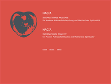 Tablet Screenshot of hagia.de